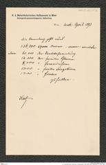 k.k. naturhistorisches Hofmuseum, Intendanzakten 1885-1896 (Hauer), Aktenzahl Z.211/1893, Seite 5